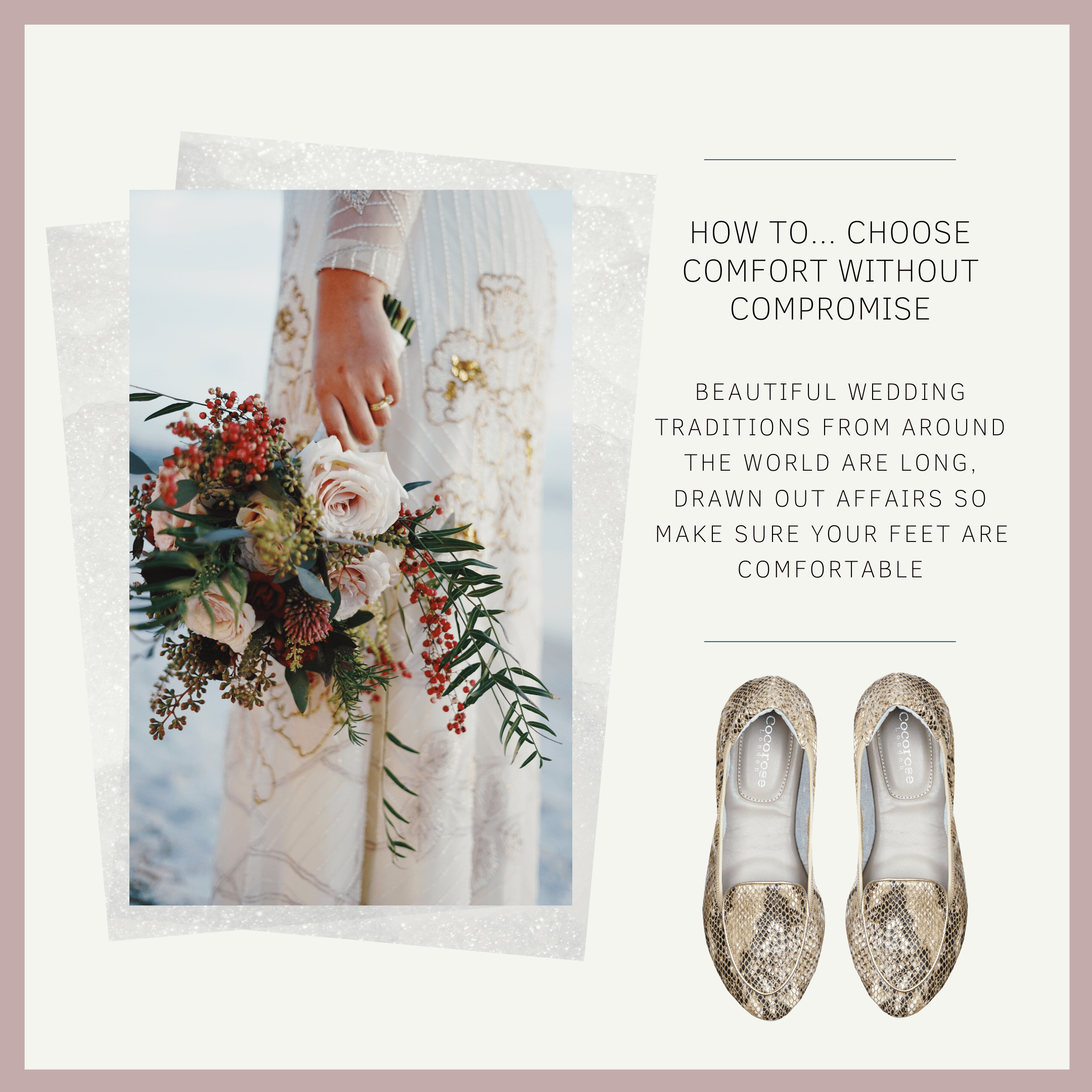 Foldable Shoes for Brides, Bridesmaids, Mother of the Bride and Groom and Wedding Guests