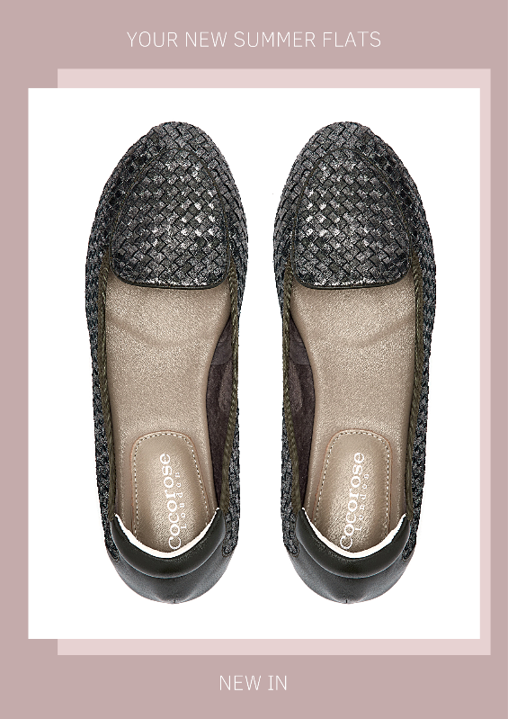 Women's leather loafers - metallic khaki green