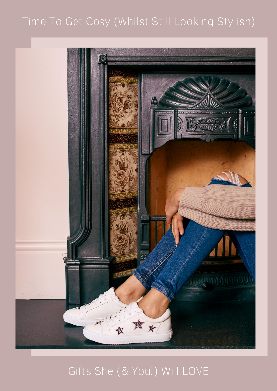 Stunning off-white leather trainers with glitter stars and hearts