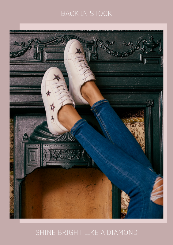 Star leather trainers | trainers with stars