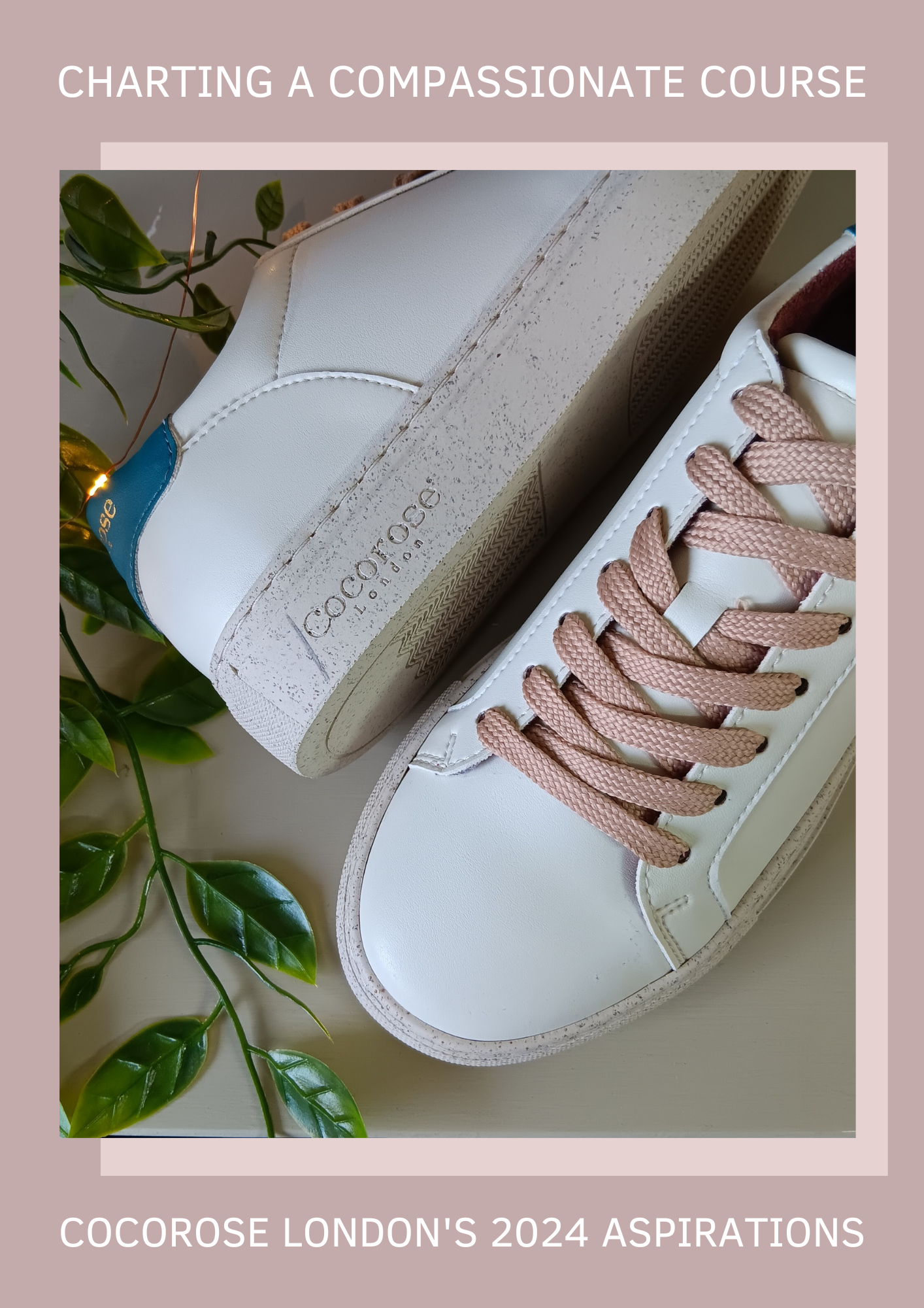 Sustainable trainers with vegan leather part of aspirations for 2024