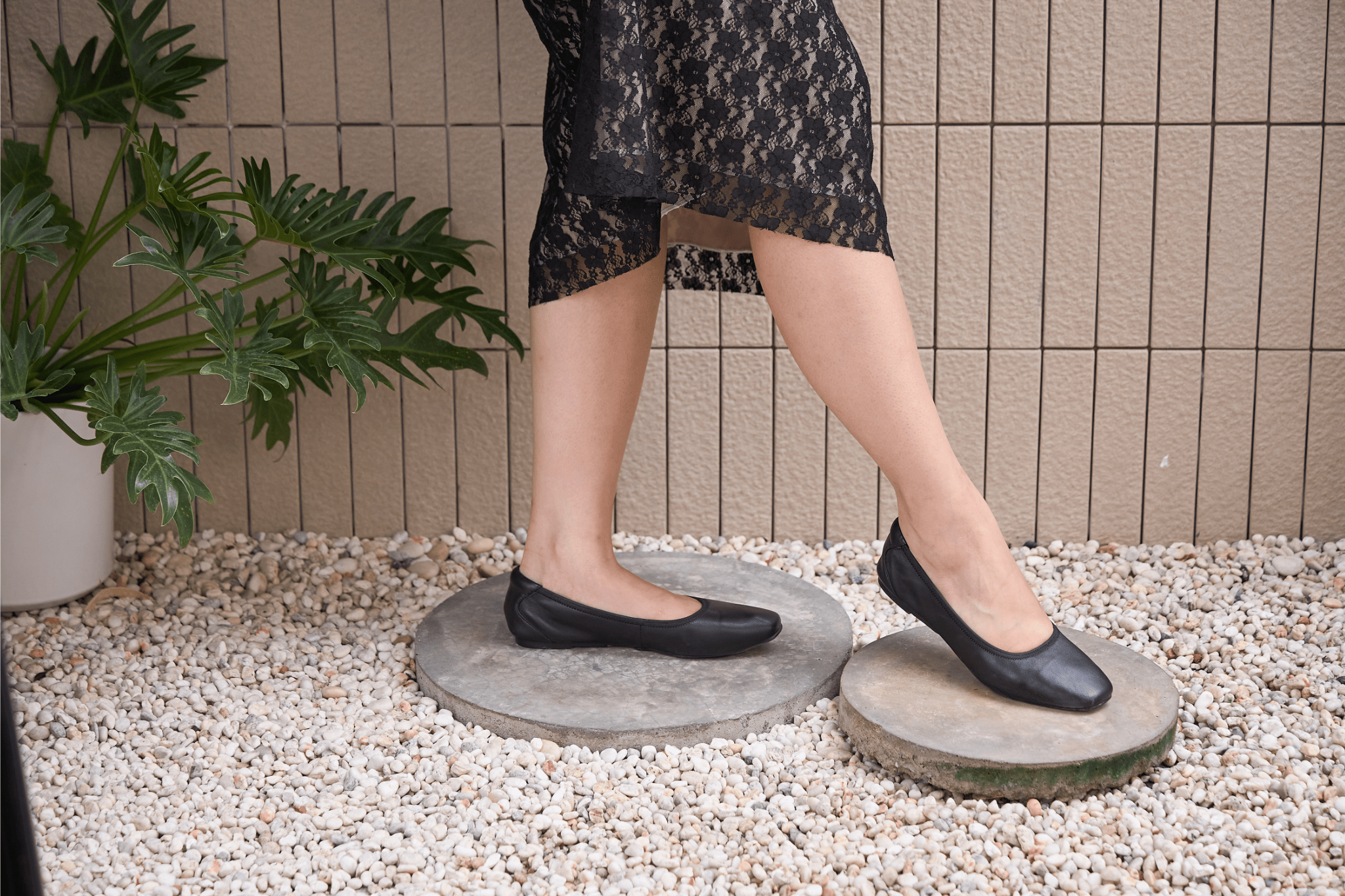 Shoes for Women - image of black ballet flats by Footwear brand Cocorose London