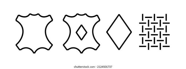 Info graphic of symbols used for shoe composition for Leather shoes for the hot summer
