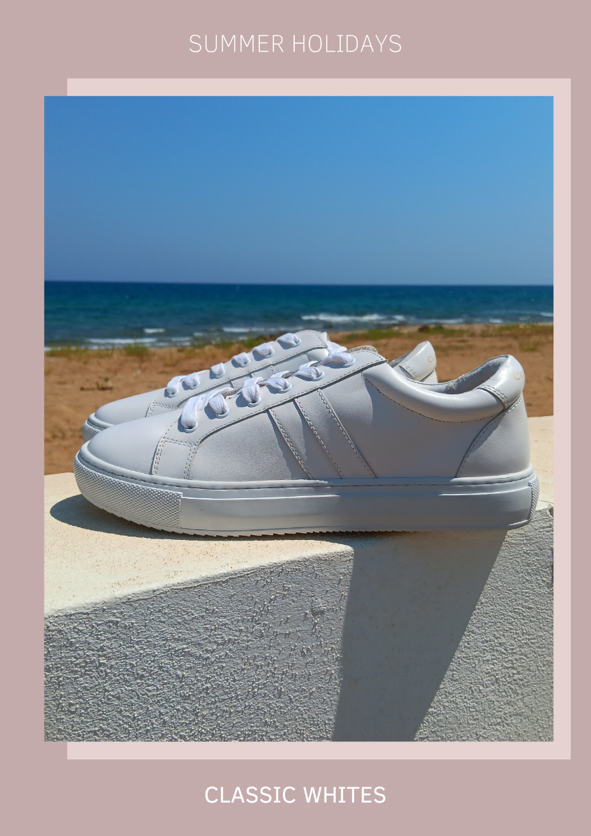 classic white trainers for summer