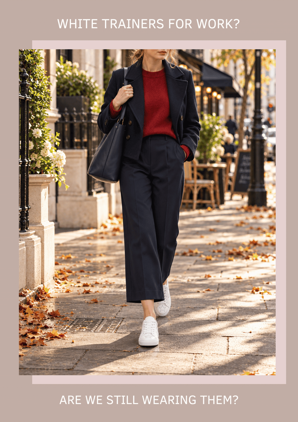 Are white trainers for work still fashionable