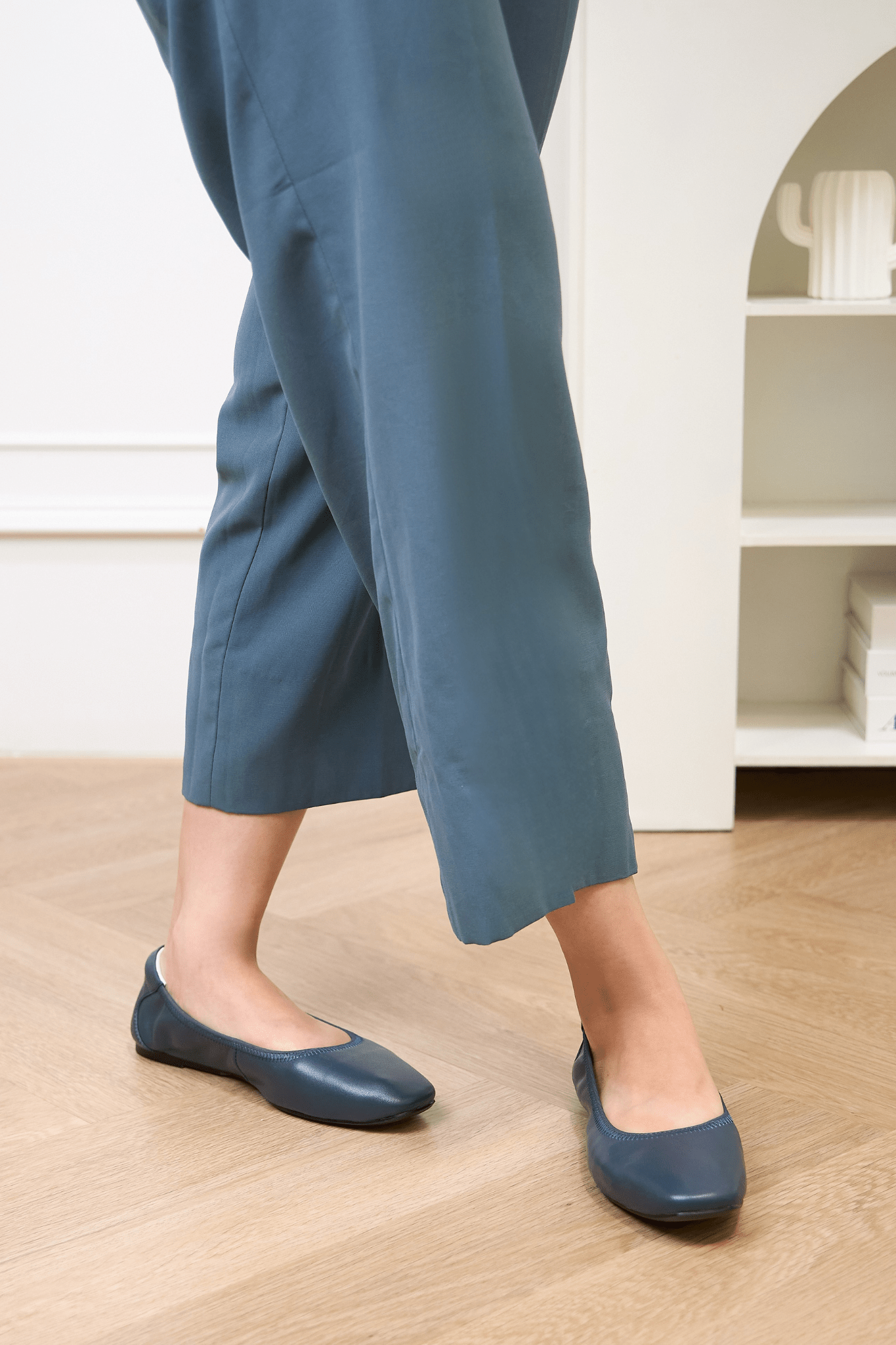 hybrid navy ballet flats
