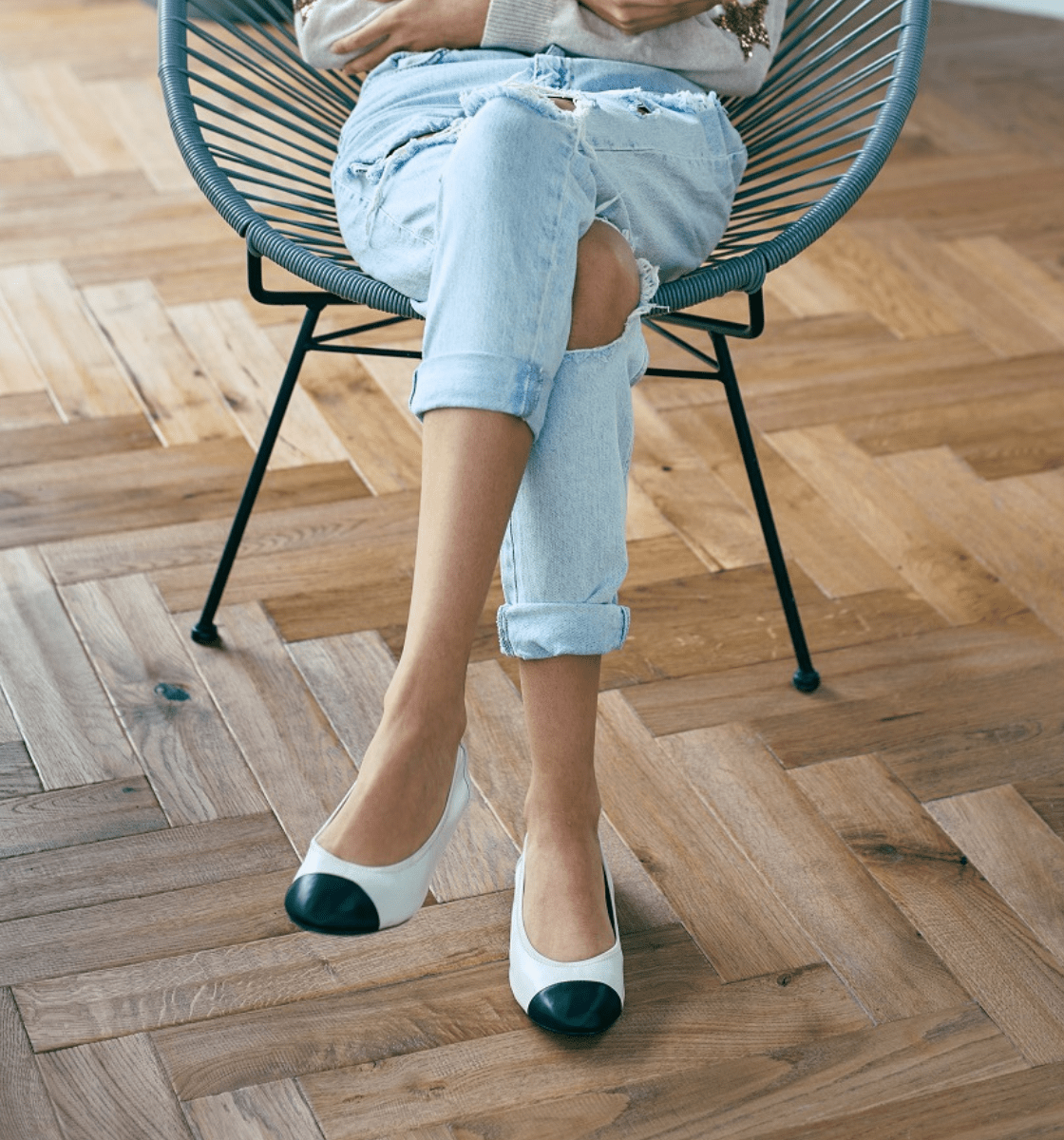 Cocorose London Comfortable and soft Leather Flats For work and all day | Folding Shoes and foldable ballet flats