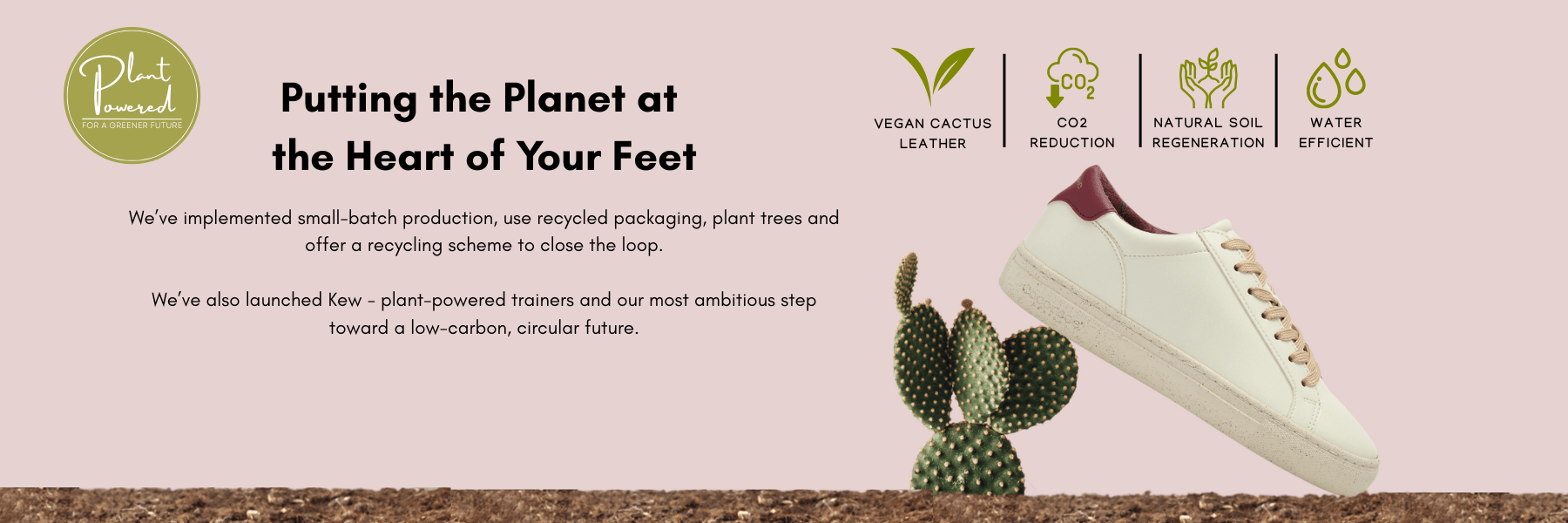 Cocorose London Women's Shoes. Putting the Planet at the Heart of Your Feet.  Sustainable footwear for Women, a great UK business doing Great things