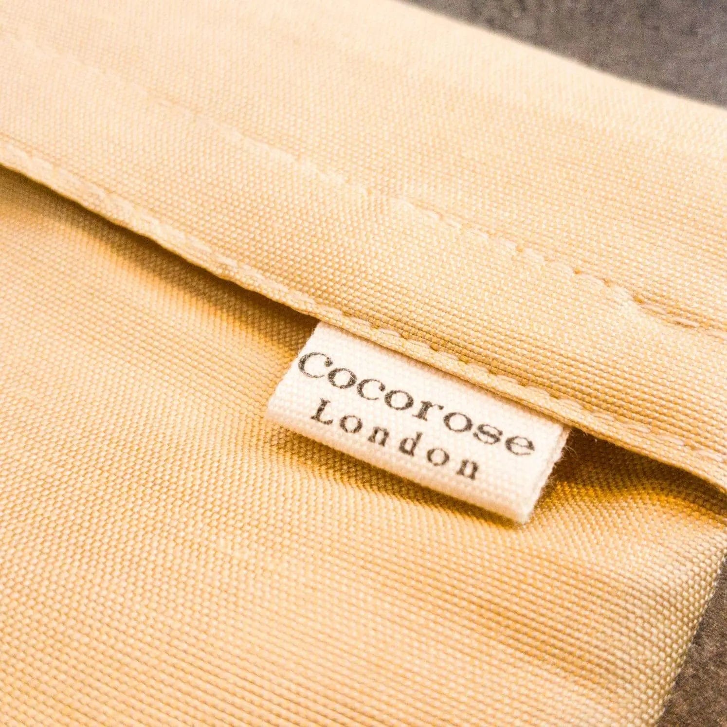 Pleated Silk Face Mask with Nose Wire and Matching Pouch - Rose Gold Cocorose London