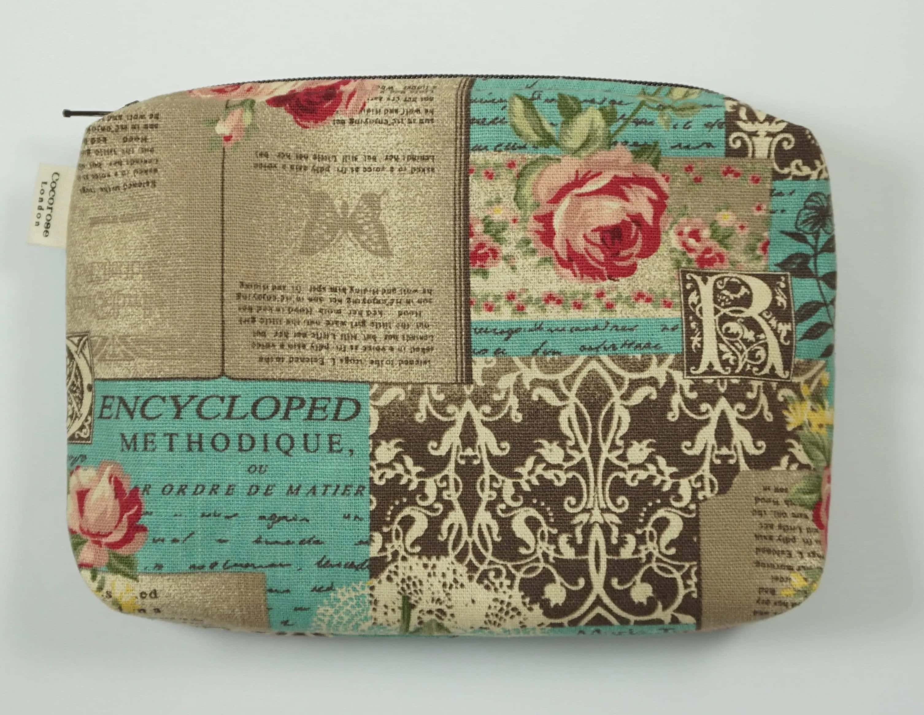 Zip Pouch - Vintage Rose Cocorose London