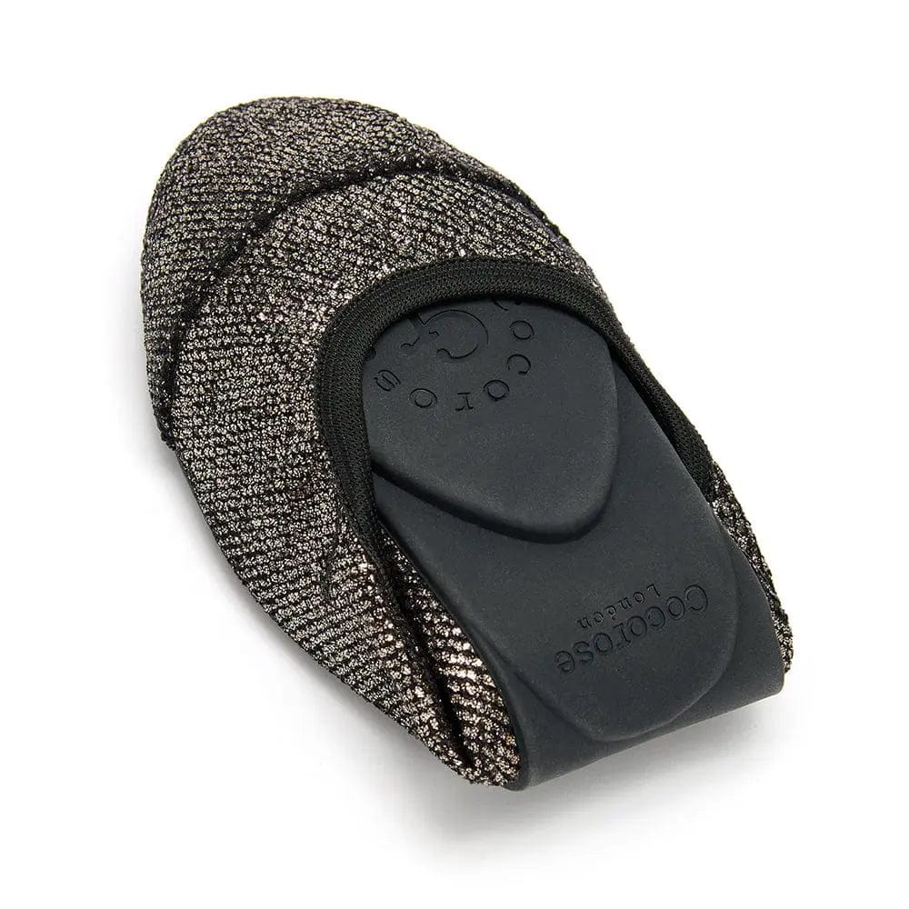 Barbican - Midnight Pewter Fold Up Flats (EU36 & 37 only) Cocorose London