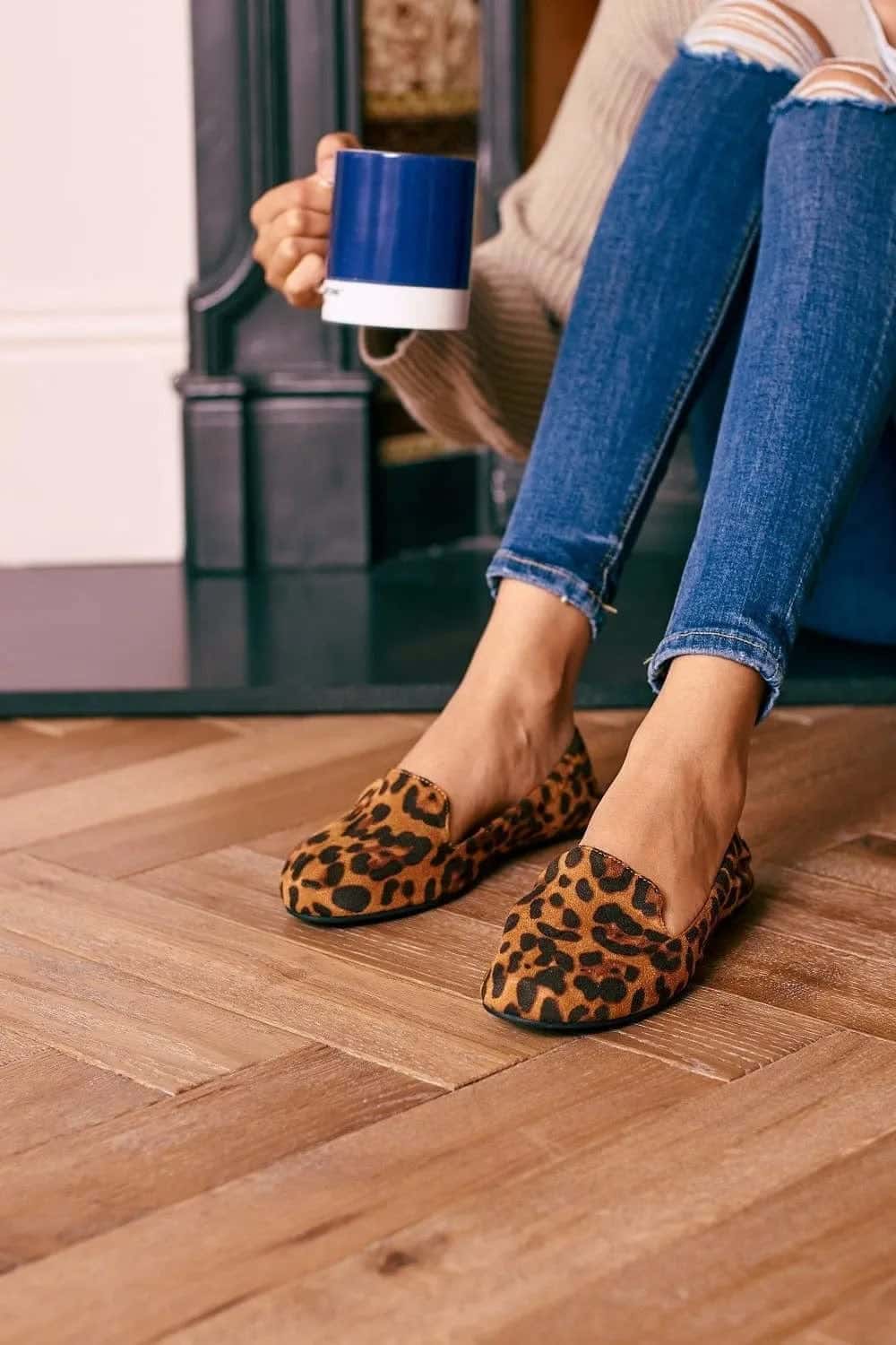 Carnaby - Leopard Print Foldable Shoes Cocorose London