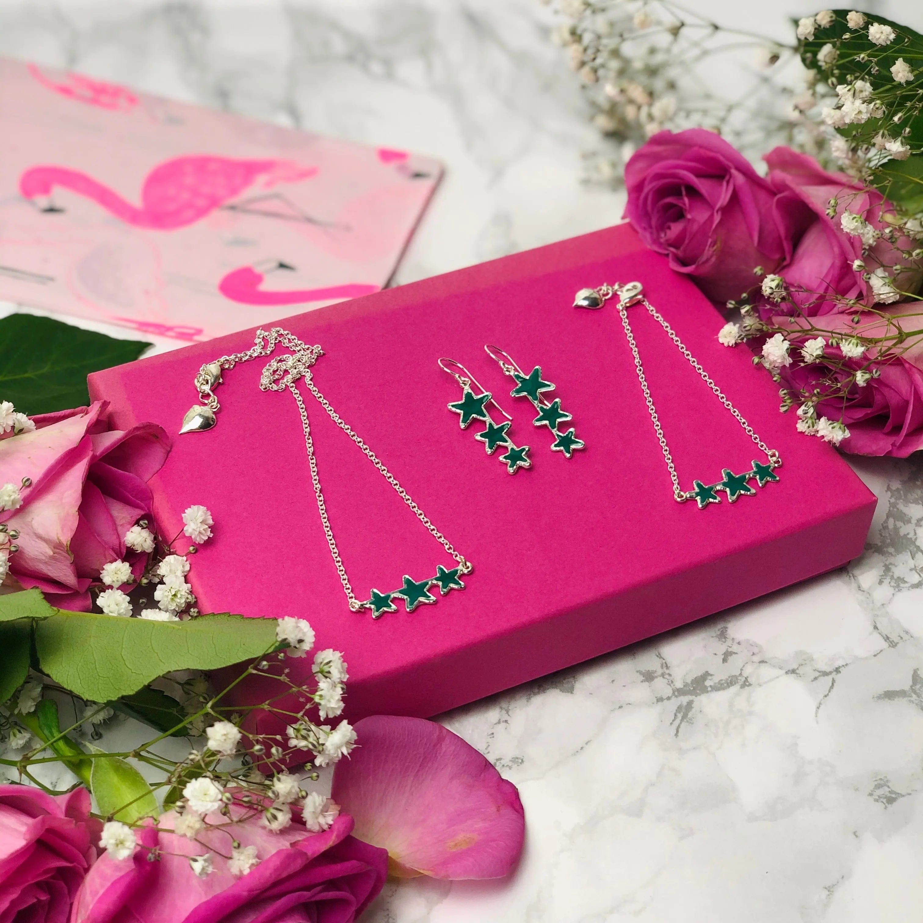 Star Necklaces - Natural Leaf Pendant 24k Gold & Silver Plated Cocorose London