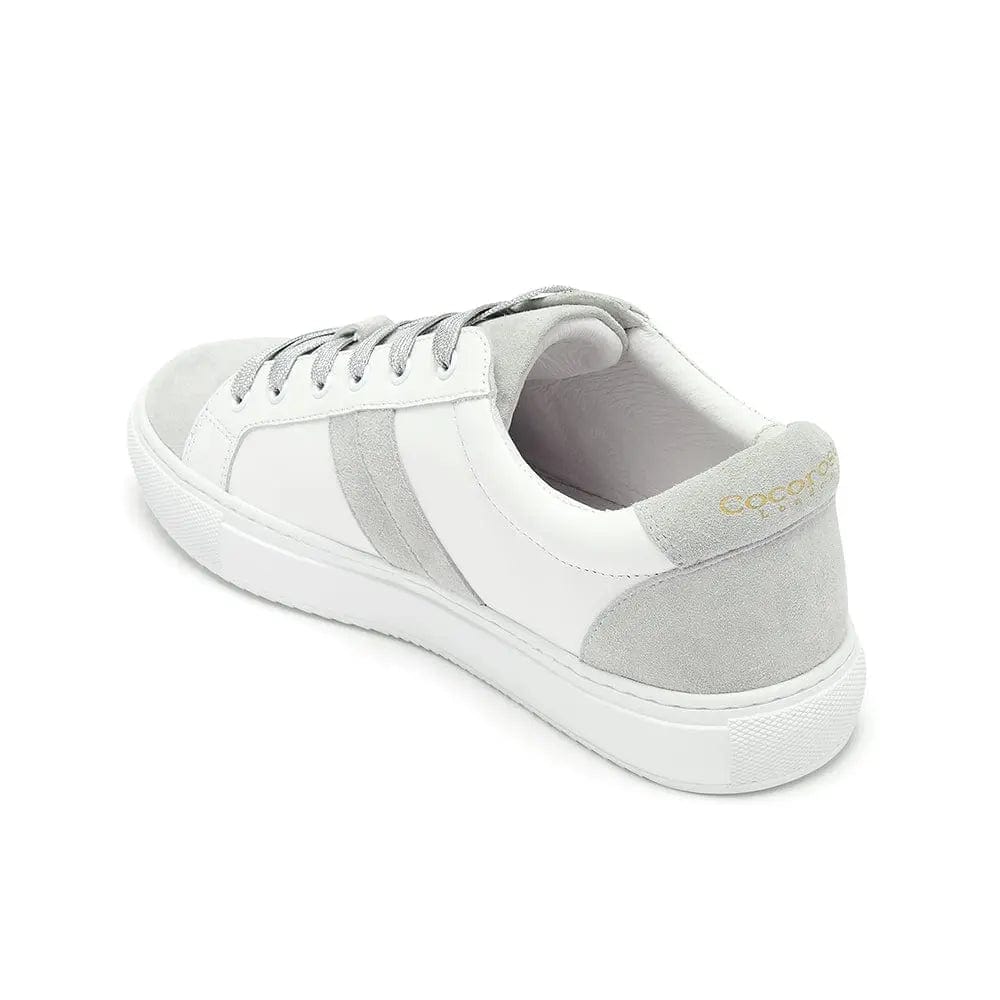 Hoxton - Stripes White & Grey Trainers (EU37) Cocorose London