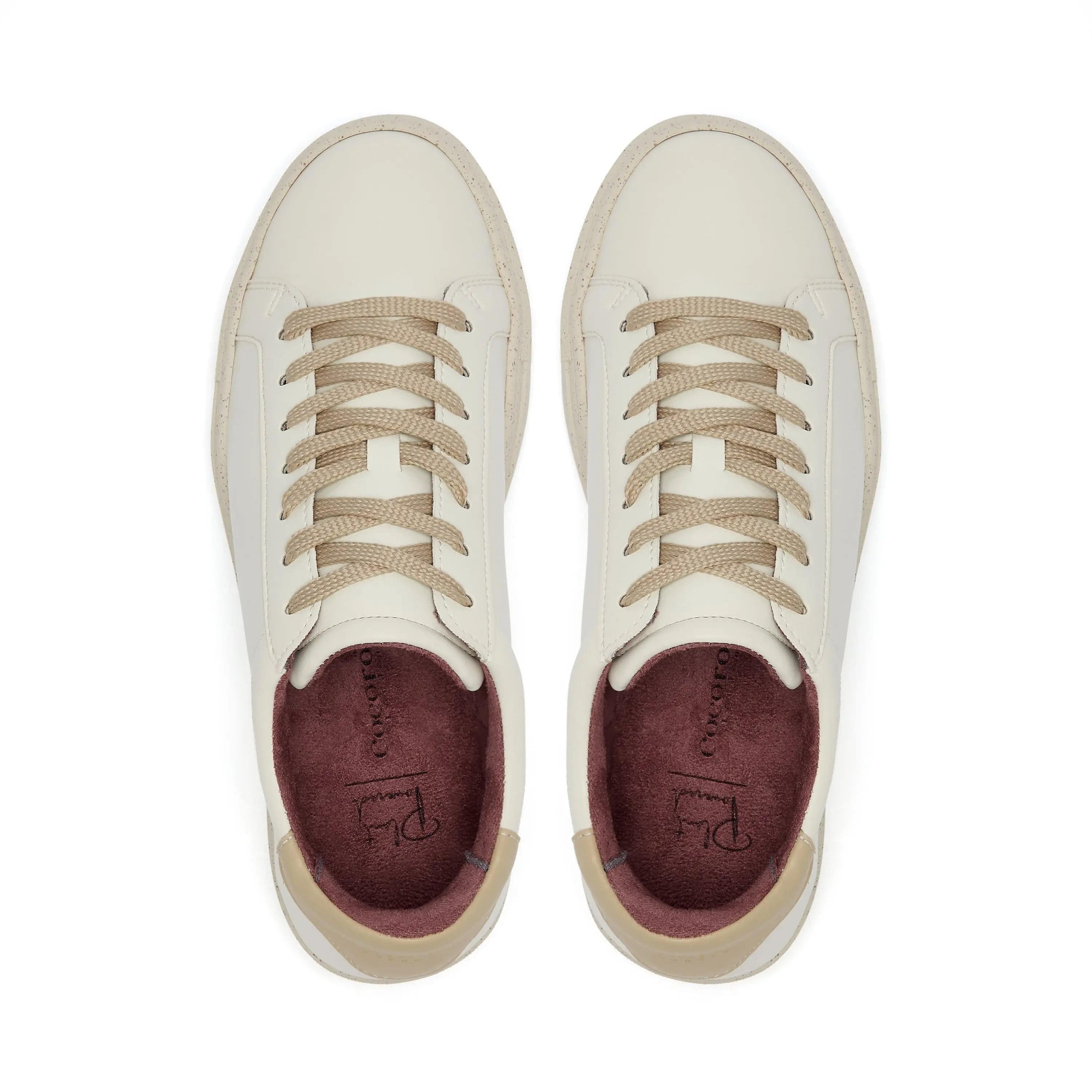 Vegan Kew - White & Beige Cactus Trainer (EU42&43 only) Cocorose London