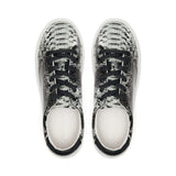 Hoxton - Grey Snakeprint Leather Trainers Cocorose London