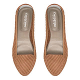 Clapham - Tan Woven Leather Loafers Cocorose London