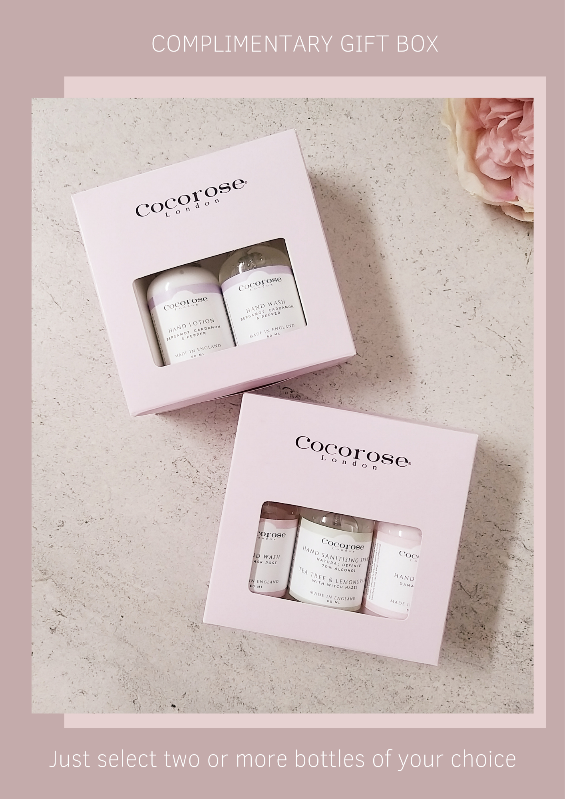 Hand care gift sets with complimentary gift box