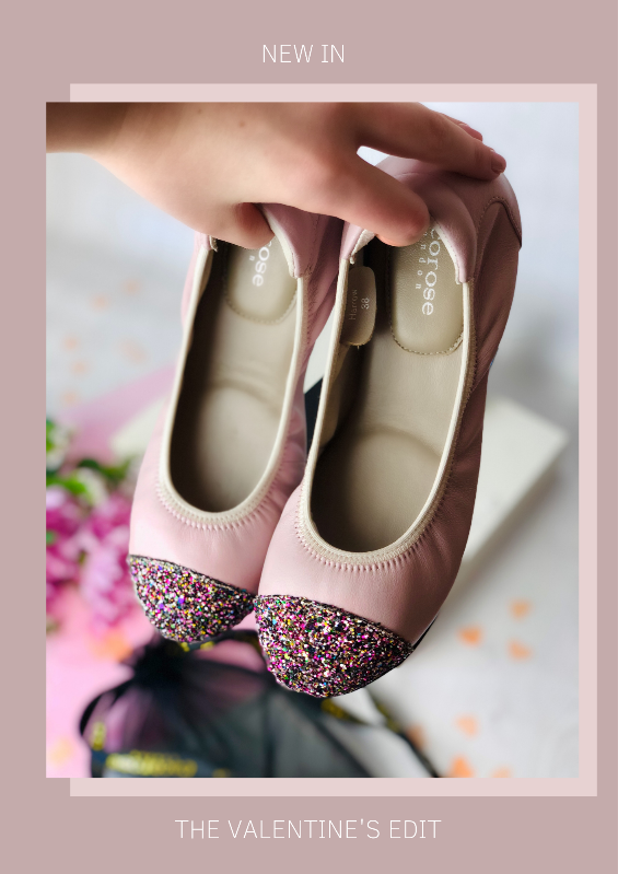 Pink leather ballet flats that are really comfy to wear