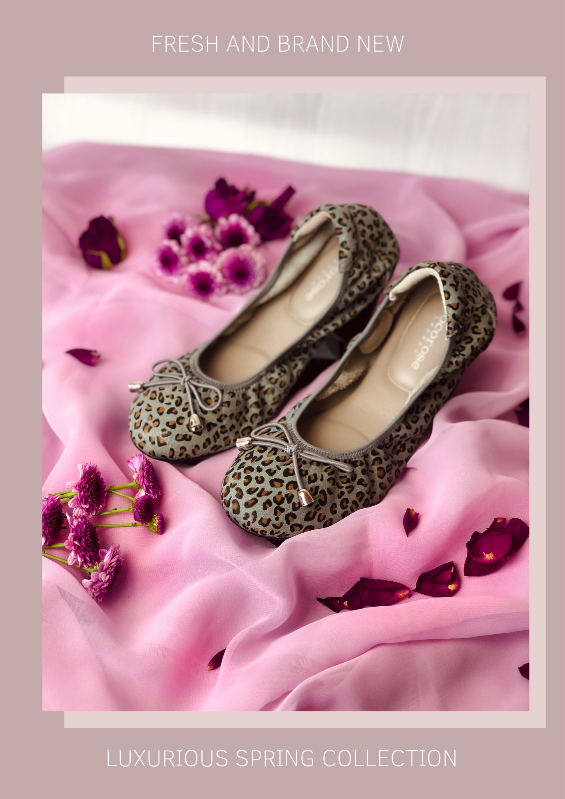 Leopard print leather ballet flats and pretty ballerinas