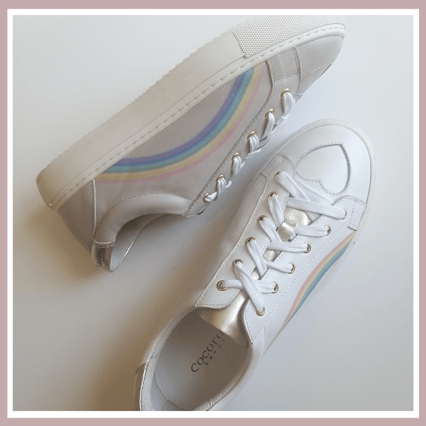 Cocorose London Hoxton Trainers | Rainbow Trainers | Hope, Love and Peace | Coronavirus Trainers