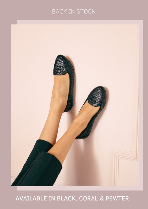 foldable leather ballet flats