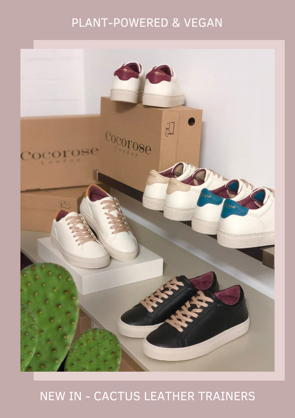 New Cocorose London Cactus Leather Trainers