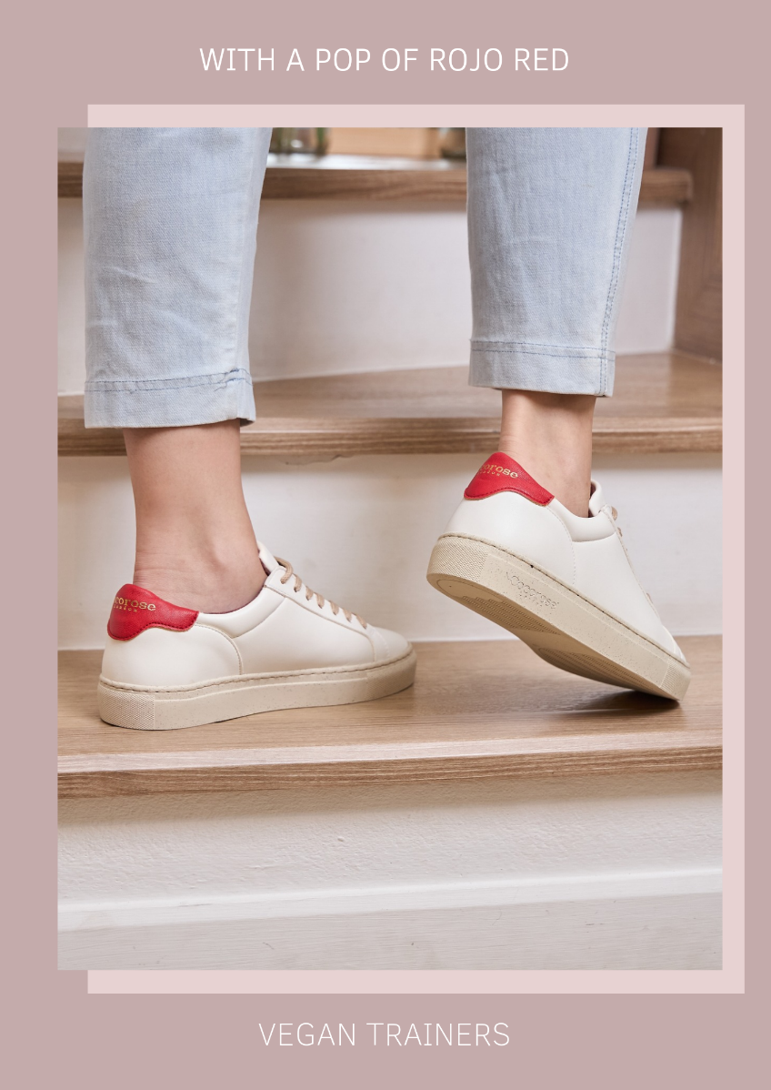plant-based and organic vegan leather trainers