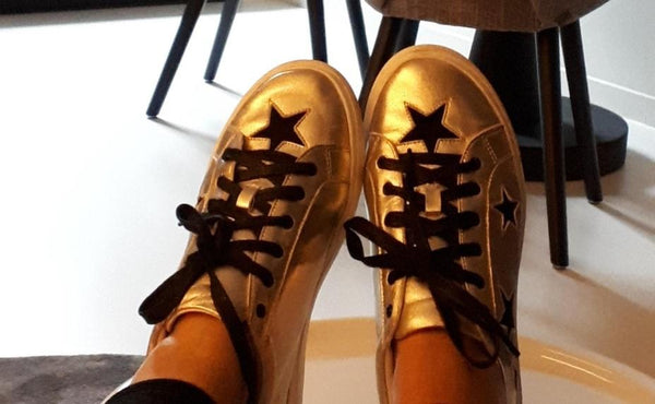 In Your Shoes by Cocorose London | Hoxton Gold Star Trainers