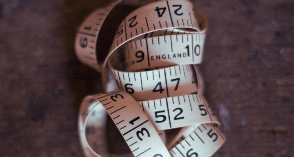 Measuring tape for measuring shoe width and length of smaller  shoe sizes. EU35 UK2