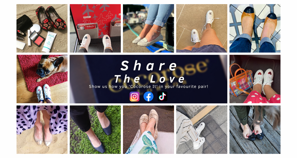 Share the Love Cocorose Soft Leather Shoes and Flats. Tan Colour, Soft Navy Leather Premium Black soft leather flats