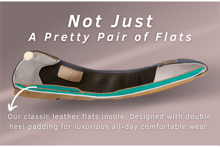 Not Just pretty flat shoes. Comfort and foldability. Navy Leather Flats, Black Leather Flats