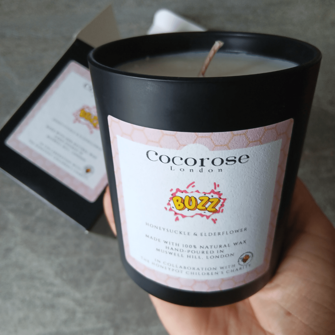 THE BUZZ Natural Wax Candle Cocorose London