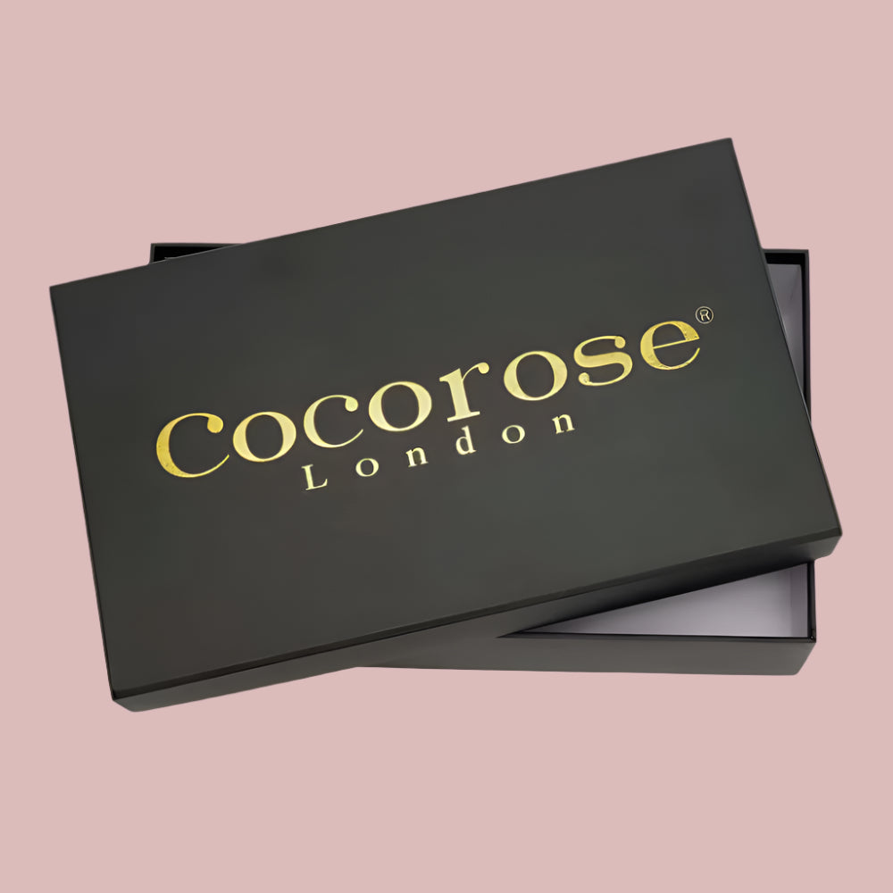 Cocorose Luxury Trainer Shoe Box for Hoxton White Leather Trainers with Pastel Pink Hearts