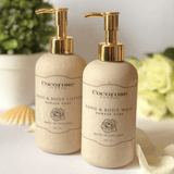 Luxury hand and body wash and lotion set in damask rose scent fragrance
