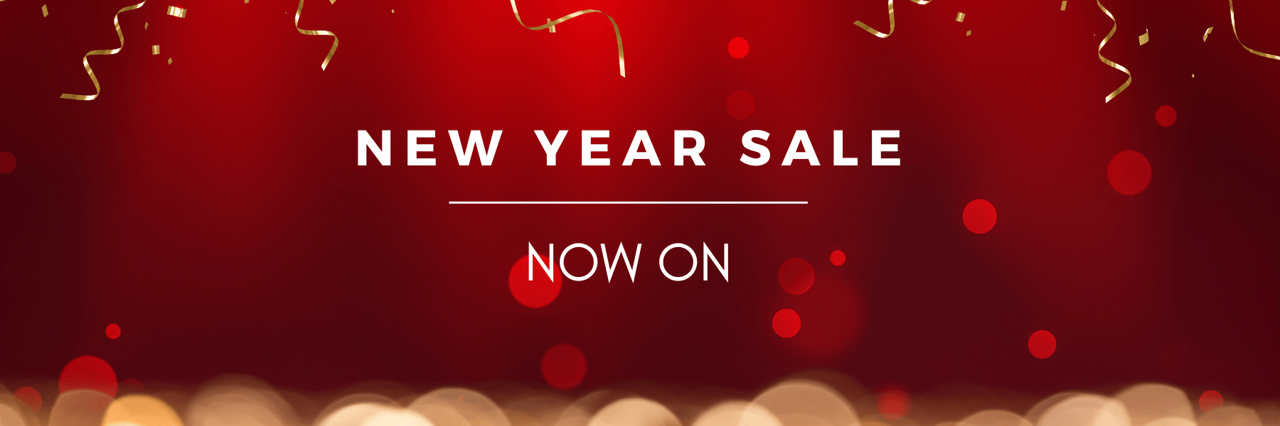 New Year party image with New Year Sale on Now