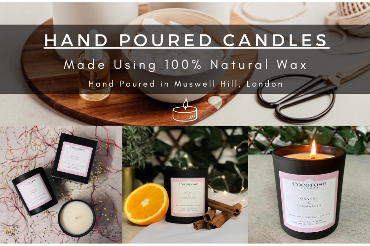 Natural Wax Candles Hand Poured in Muswell Hill, London Cocorose London