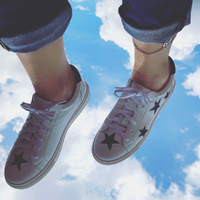Flying Donna and 5 Star Review of Hoxton Cocorose Leather Trainers