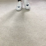 Hoxton - White with Navy Glitter Heart Leather Trainers
