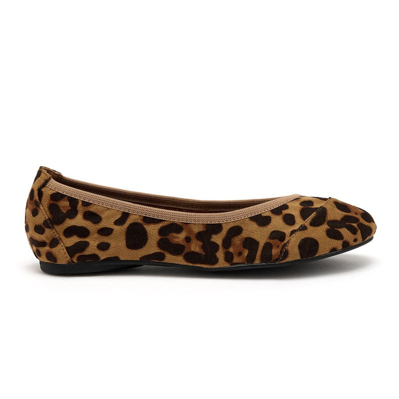 Leopard Print Fold Up Flats with Matching Travel Purse | Cocorose London