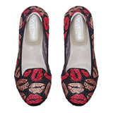 Farringdon - Kissing Lips Leather Loafers Cocorose London