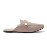 Highgate - Dusky Pink Leather Mules with Pearl Cocorose London