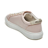 Hoxton - Pastel Pink with Gold Stars Leather Trainers Cocorose London