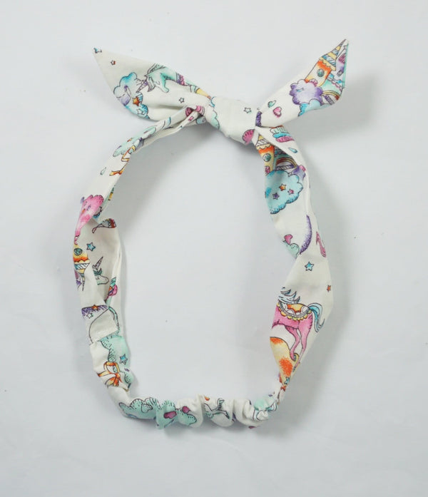 Children's Cotton Headband - Unicorns and Rainbows Cocorose London