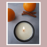 Orange & Cinnamon Natural Wax Candle Cocorose London