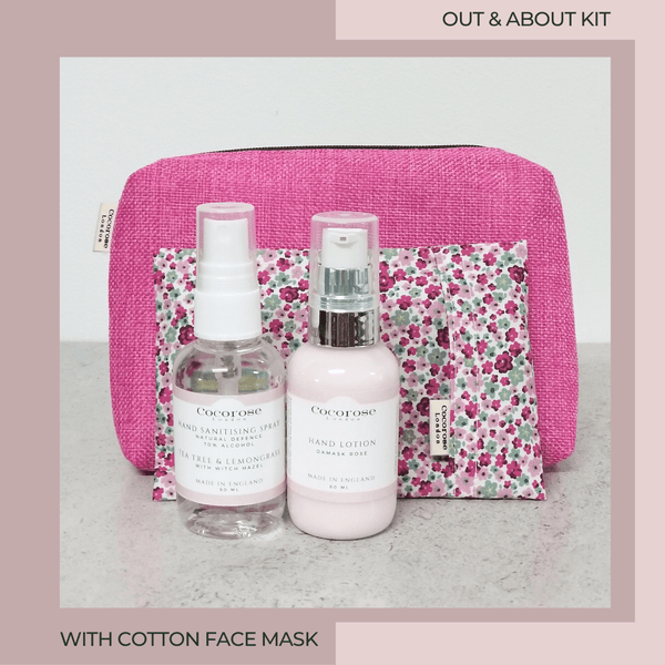 Out & About Kit with Cotton Face Mask Cocorose London