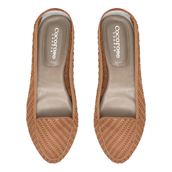 Clapham - Tan Woven Leather Loafers Cocorose London